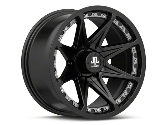 Mammoth Type 88 Matte Black Wheel; 17x9; -6mm Offset (20-25 Jeep Gladiator JT)