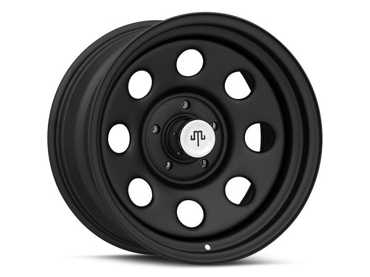 Mammoth 8 Steel Matte Black Wheel; 17x9; -6mm Offset (20-25 Jeep Gladiator JT)