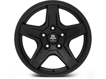 Mammoth Boulder Matte Black Wheel; 17x9; -6mm Offset (20-25 Jeep Gladiator JT)