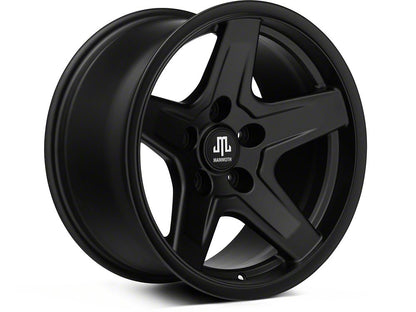 Mammoth Boulder Matte Black Wheel; 17x9; -6mm Offset (20-25 Jeep Gladiator JT)