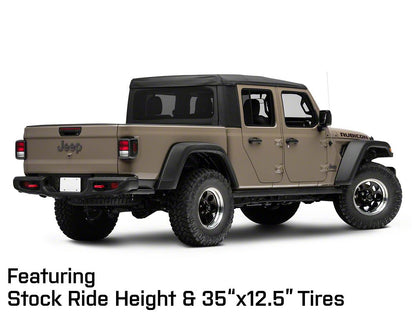 Mammoth 8 Aluminum Black Wheel; 17x9; -6mm Offset (20-25 Jeep Gladiator JT)