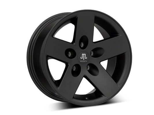 Mammoth Moab Black Wheel; 17x9; -6mm Offset (20-25 Jeep Gladiator JT)