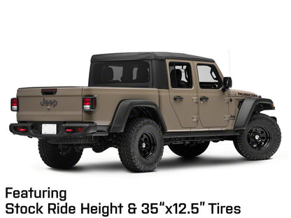 Mammoth 8 Steel Black Wheel with Polished Center Cap; 17x9; -6mm Offset (20-25 Jeep Gladiator JT)