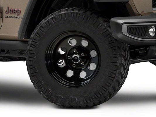 Mammoth 8 Steel Black Wheel; 17x9; -6mm Offset (20-25 Jeep Gladiator JT)