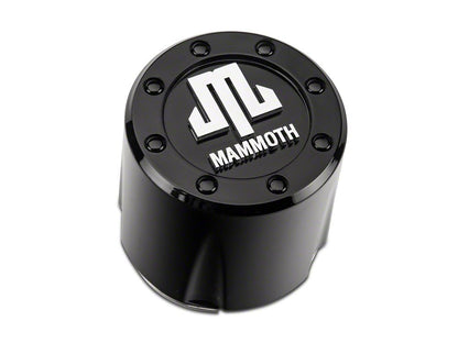 Mammoth 8 Aluminum Wheel Center Cap; Black (Fits Jeep Gladiator JT Mammoth 8 Aluminum Wheels Only)