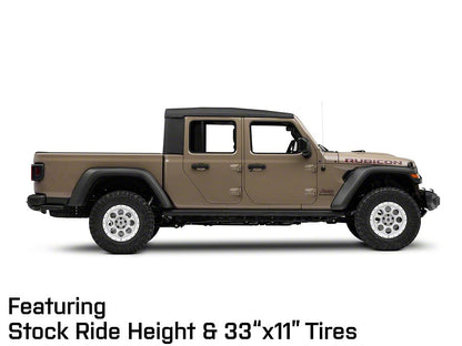Mammoth 8 Aluminum Simulated Beadlock Anthracite Wheel; 17x9; -6mm Offset (20-25 Jeep Gladiator JT)