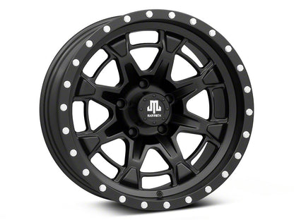 Mammoth Split 16 Beadlock Satin Black Wheel; 17x9; -6mm Offset (20-25 Jeep Gladiator JT)