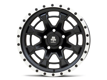 Mammoth Split 16 Beadlock Satin Black with Polished Lip Wheel; 17x9; -6mm Offset (20-25 Jeep Gladiator JT)
