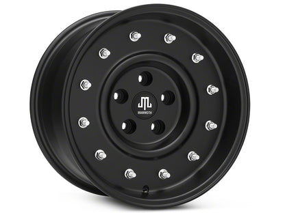 Mammoth General Matte Black Wheel; 17x9; -6mm Offset (20-25 Jeep Gladiator JT)