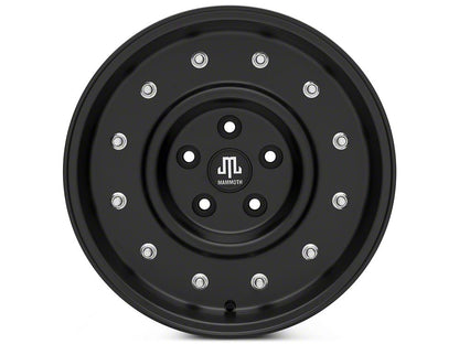 Mammoth General Matte Black Wheel; 17x9; -6mm Offset (20-25 Jeep Gladiator JT)