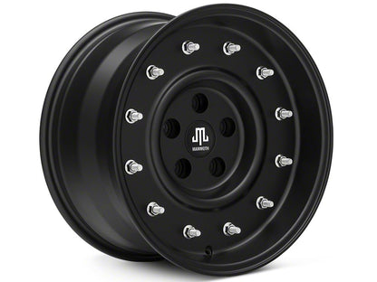 Mammoth General Matte Black Wheel; 17x9; -6mm Offset (20-25 Jeep Gladiator JT)