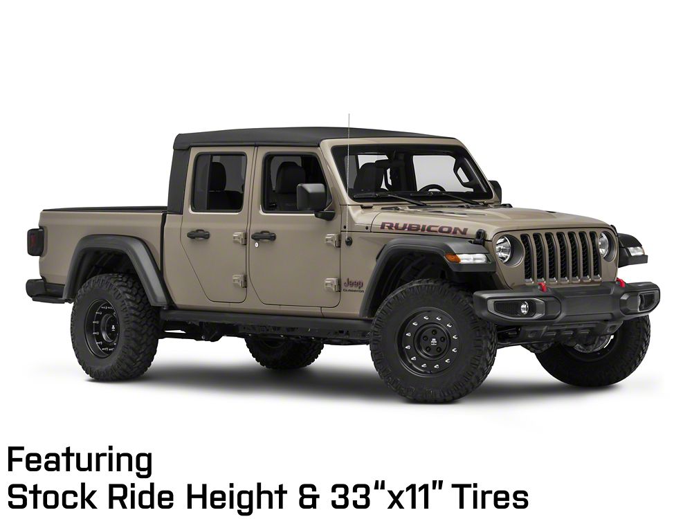 Mammoth General Matte Black Wheel; 17x9; -6mm Offset (20-25 Jeep Gladiator JT)