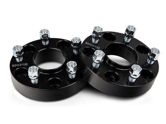 Mammoth 1.25-Inch Billet Wheel Spacers; Black (20-25 Jeep Gladiator JT)