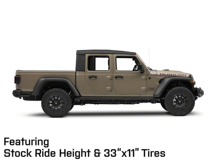 Mammoth Vex Satin Black Machined Wheel; 17x9; -6mm Offset (20-25 Jeep Gladiator JT)