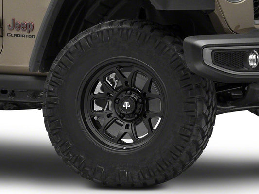 Mammoth Modus Satin Black Wheel; 17x9; -6mm Offset (20-25 Jeep Gladiator JT)