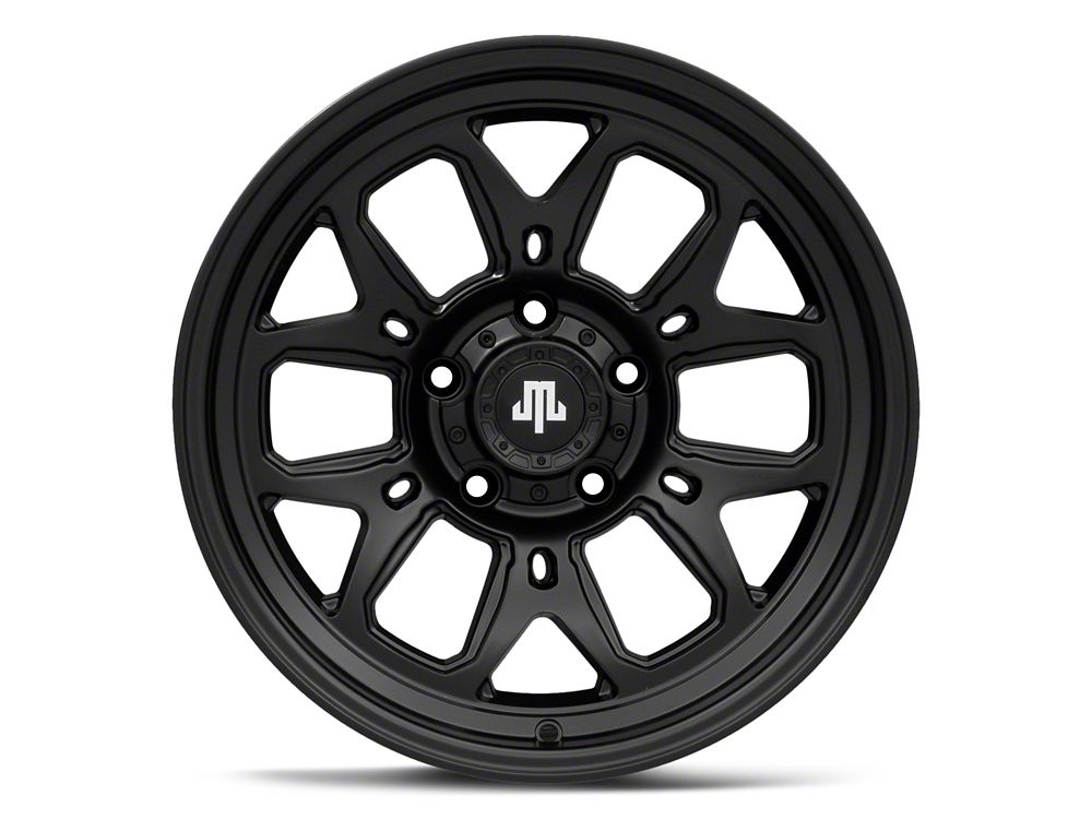 Mammoth Modus Satin Black Wheel; 17x9; -6mm Offset (20-25 Jeep Gladiator JT)