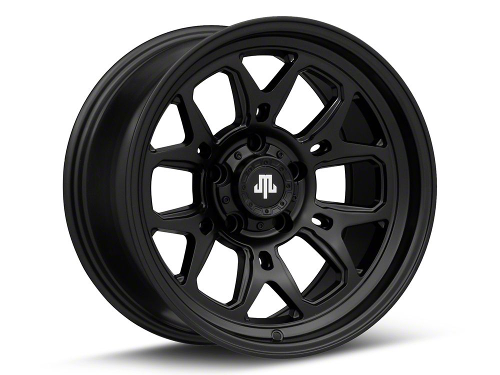 Mammoth Modus Satin Black Wheel; 17x9; -6mm Offset (20-25 Jeep Gladiator JT)