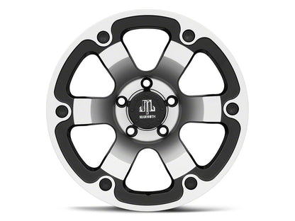 Mammoth Rogue Matte Black Machined Wheel; 17x9; -6mm Offset (20-25 Jeep Gladiator JT)