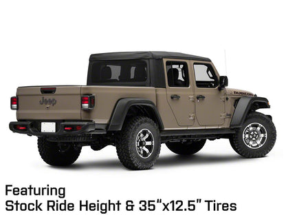 Mammoth Rogue Matte Black Machined Wheel; 17x9; -6mm Offset (20-25 Jeep Gladiator JT)