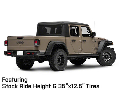 Mammoth 12 Hole Simulated Simulated Beadlock Matte Black Wheel; 17x9; -6mm Offset (20-25 Jeep Gladiator JT)