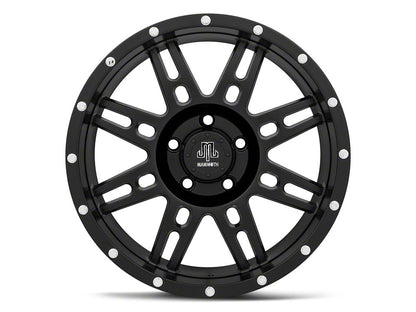 Mammoth Vader Simulated Beadlock Matte Black Wheel; 18x9; -6mm Offset (20-25 Jeep Gladiator JT)
