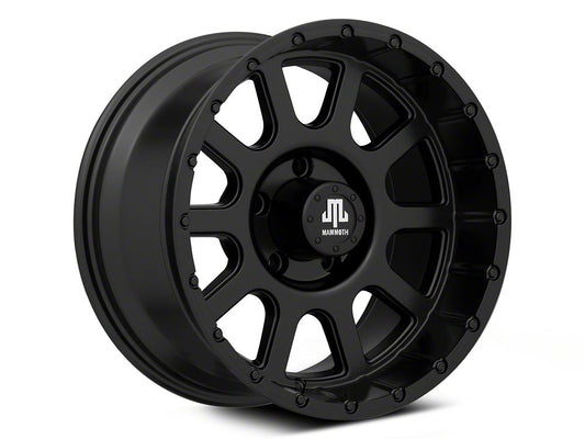 Mammoth 10 Hole Matte Black Wheel; 17x9; -6mm Offset (20-25 Jeep Gladiator JT)