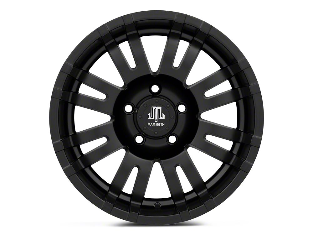 Mammoth Krawler Matte Black Wheel; 17x9; -6mm Offset (20-25 Jeep Gladiator JT)