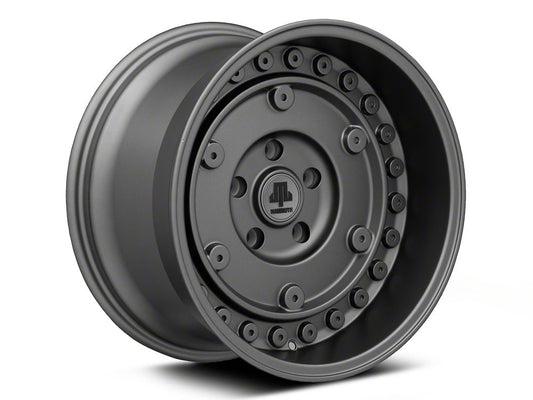 Mammoth Militant Charcoal Wheel; 17x9.5; -12mm Offset (20-25 Jeep Gladiator JT)