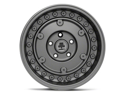 Mammoth Militant Charcoal Wheel; 17x9.5; -12mm Offset (20-25 Jeep Gladiator JT)