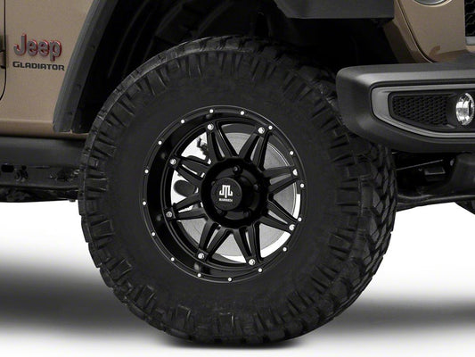 Mammoth Approach Matte Black Wheel; 17x9; -6mm Offset (20-25 Jeep Gladiator JT)