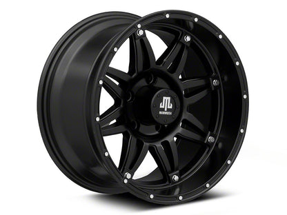 Mammoth Approach Matte Black Wheel; 17x9; -6mm Offset (20-25 Jeep Gladiator JT)