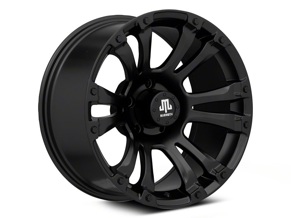Mammoth Madness Matte Black Wheel; 18x9; -6mm Offset (20-25 Jeep Gladiator JT)