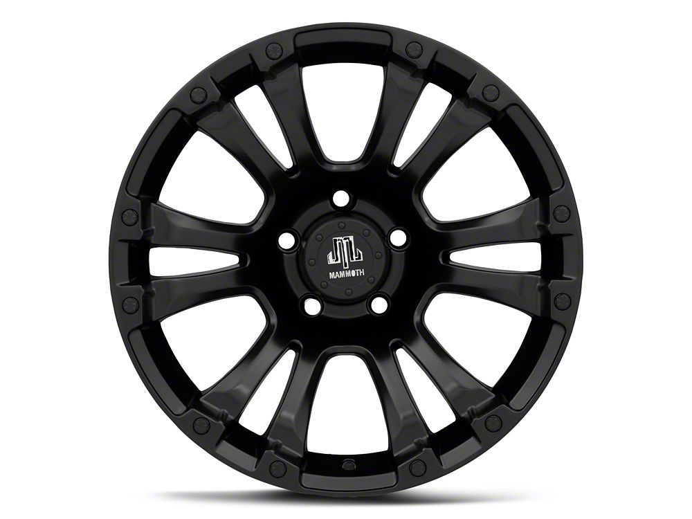 Mammoth Madness Matte Black Wheel; 18x9; -6mm Offset (20-25 Jeep Gladiator JT)