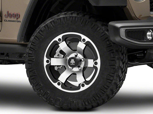 Mammoth Rogue Matte Black Machined Wheel; 18x9; -6mm Offset (20-25 Jeep Gladiator JT)