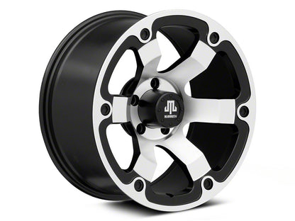 Mammoth Rogue Matte Black Machined Wheel; 18x9; -6mm Offset (20-25 Jeep Gladiator JT)
