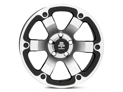 Mammoth Rogue Matte Black Machined Wheel; 18x9; -6mm Offset (20-25 Jeep Gladiator JT)