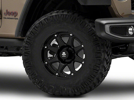 Mammoth Wheeler Matte Black Wheel; 17x9; -6mm Offset (20-25 Jeep Gladiator JT)