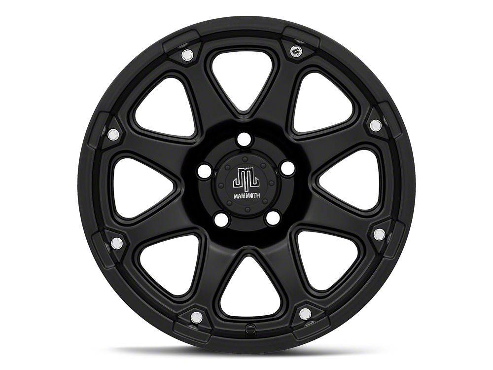 Mammoth Wheeler Matte Black Wheel; 17x9; -6mm Offset (20-25 Jeep Gladiator JT)