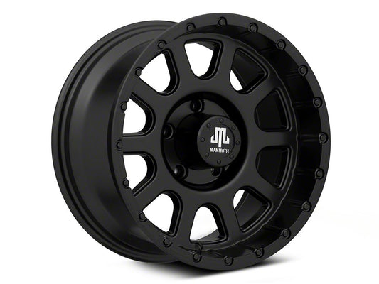 Mammoth 10 Hole Matte Black Wheel; 16x8; 0mm Offset (99-04 Jeep Grand Cherokee WJ)