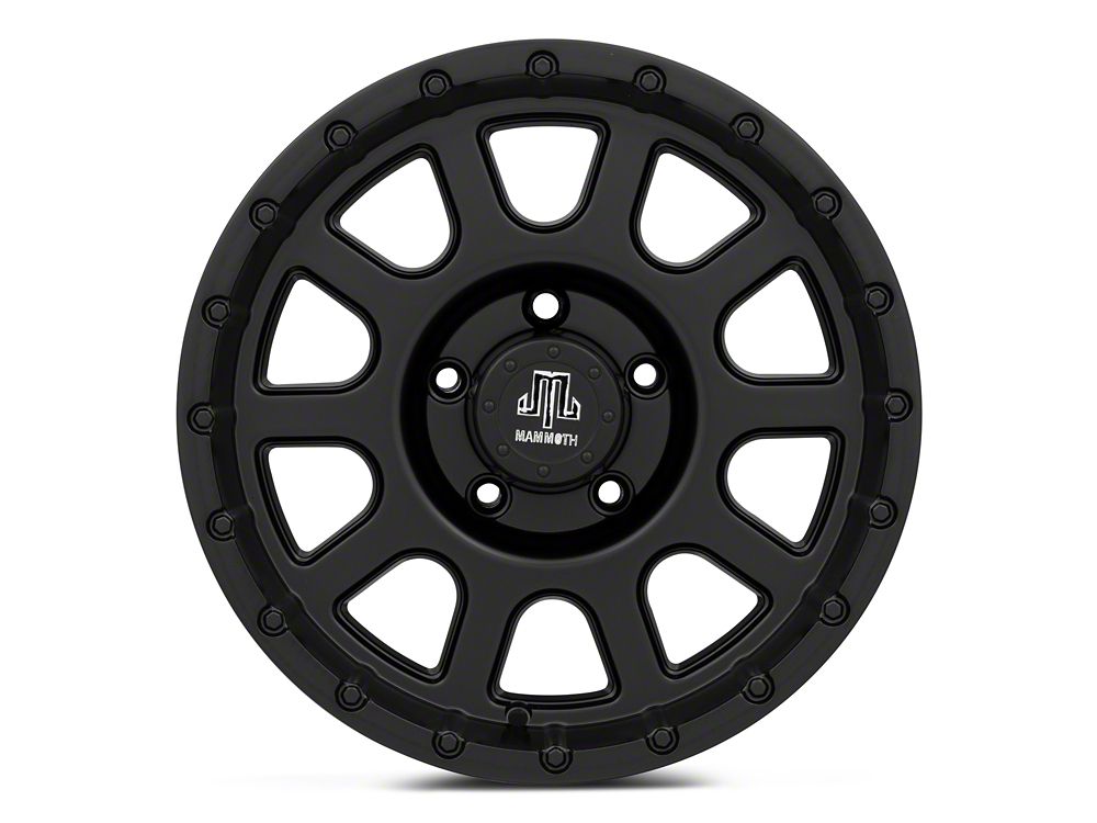 Mammoth 10 Hole Matte Black Wheel; 16x8; 0mm Offset (99-04 Jeep Grand Cherokee WJ)