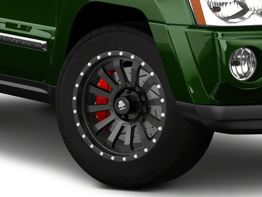 Mammoth 12 Hole Beadlock Satin Black Wheel; 18x9; -6mm Offset (05-10 Jeep Grand Cherokee WK)