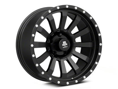 Mammoth 12 Hole Beadlock Satin Black Wheel; 18x9; -6mm Offset (11-21 Jeep Grand Cherokee WK2)