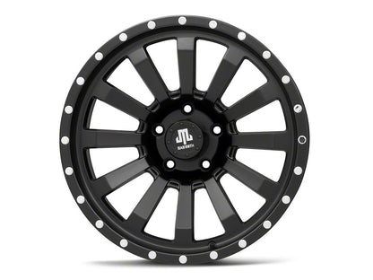 Mammoth 12 Hole Beadlock Satin Black Wheel; 18x9; -6mm Offset (11-21 Jeep Grand Cherokee WK2)