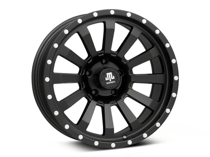 Mammoth 12 Hole Beadlock Satin Black Wheel; 18x9; -6mm Offset (05-10 Jeep Grand Cherokee WK)