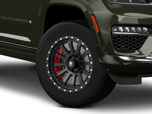 Mammoth 12 Hole Beadlock Satin Black Wheel; 18x9; -6mm Offset (22-25 Jeep Grand Cherokee WL)