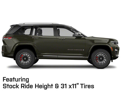 Mammoth 12 Hole Beadlock Satin Black Wheel; 18x9; -6mm Offset (22-25 Jeep Grand Cherokee WL)