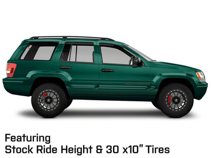 Mammoth 12 Hole Simulated Simulated Beadlock Matte Black Wheel; 17x9; -6mm Offset (99-04 Jeep Grand Cherokee WJ)