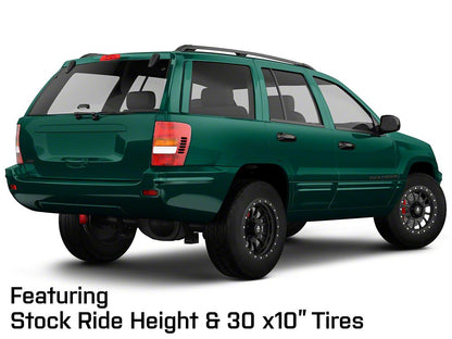 Mammoth 12 Hole Simulated Simulated Beadlock Matte Black Wheel; 17x9; -6mm Offset (99-04 Jeep Grand Cherokee WJ)