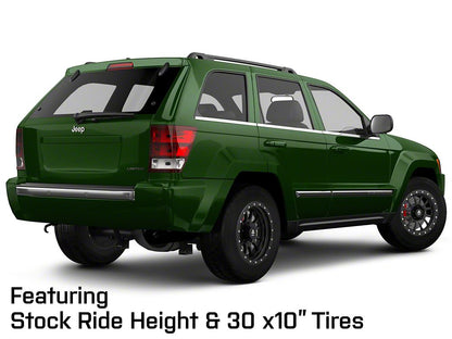 Mammoth 12 Hole Simulated Simulated Beadlock Matte Black Wheel; 17x9; -6mm Offset (05-10 Jeep Grand Cherokee WK, Excluding SRT8)