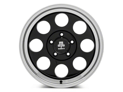 Mammoth 8 Aluminum Black Wheel; 17x9; -6mm Offset (05-10 Jeep Grand Cherokee WK, Excluding SRT8)